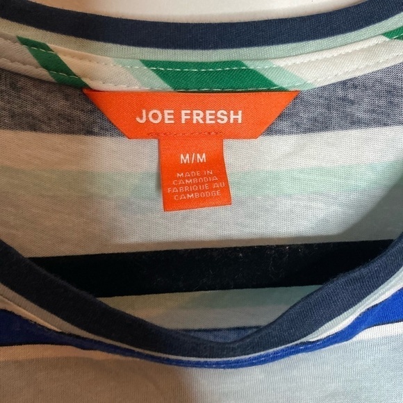 Joe fresh striped peplum tank top, medium - Picture 5 of 6